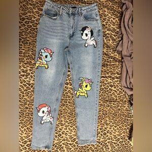 Tokidoki Unicorno Mom Jeans size 9